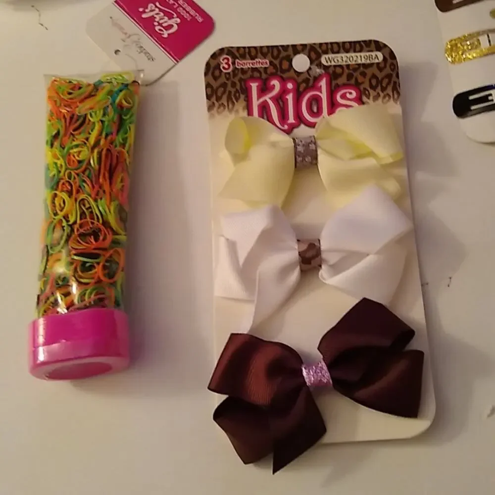 Girls gift bag of hair items